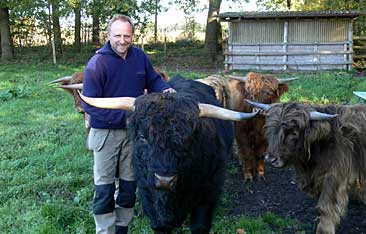 Horst Ermeling und seine Highland Cattles
